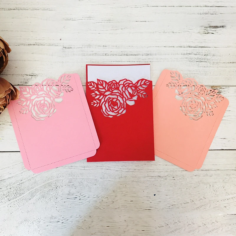  flower Wedding Invitation Cutting Die Scrapbooking Craft Metal Die Cut for DIY Paper Cards Making L - 4.00006E+12