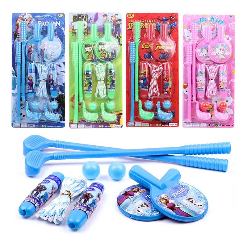 Manufacturers Direct Selling Children Sports 3 Pieces Toy Supplies Mini Golf Set Indoors And Outdoors Toy