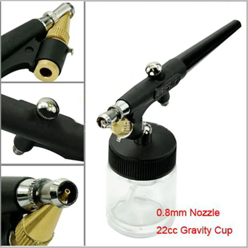 

Mini Airbrush Compressor Kit Feed Single Action Paint Spray Tool for Body Makeup