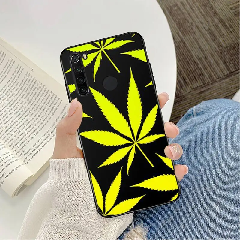 best phone cases for xiaomi YNDFCNB plant leaves Cannabis leaf Phone Case Cover For Redmi note 8Pro 8T 6Pro 6A 9 Redmi 8 7 7A note 5 5A note 7 case xiaomi leather case charging Cases For Xiaomi