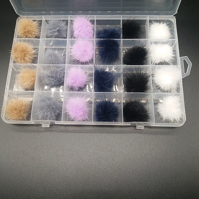 Soft Nail Poms Fluffy Plush Ball Nail Charms Pom Fur Balls Detachable Magnetic Acrylic Tips Jewelry Decorations Ornament Tool V