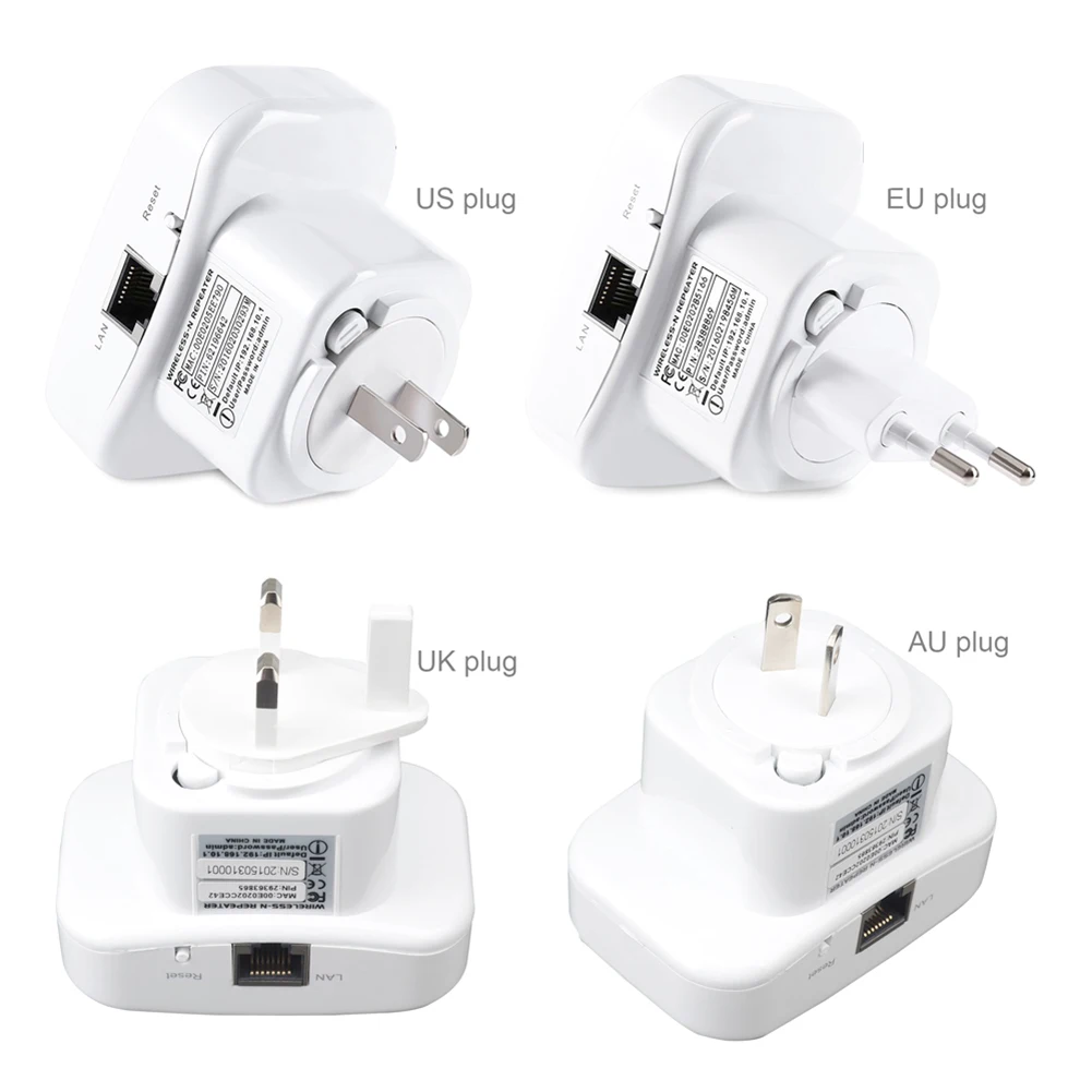 300Mbps Wireless Wifi Repeater 2.4G Wi Fi Access Point Wi-Fi Signal Amplifier Wifi Range Extender Router WiFi Booster