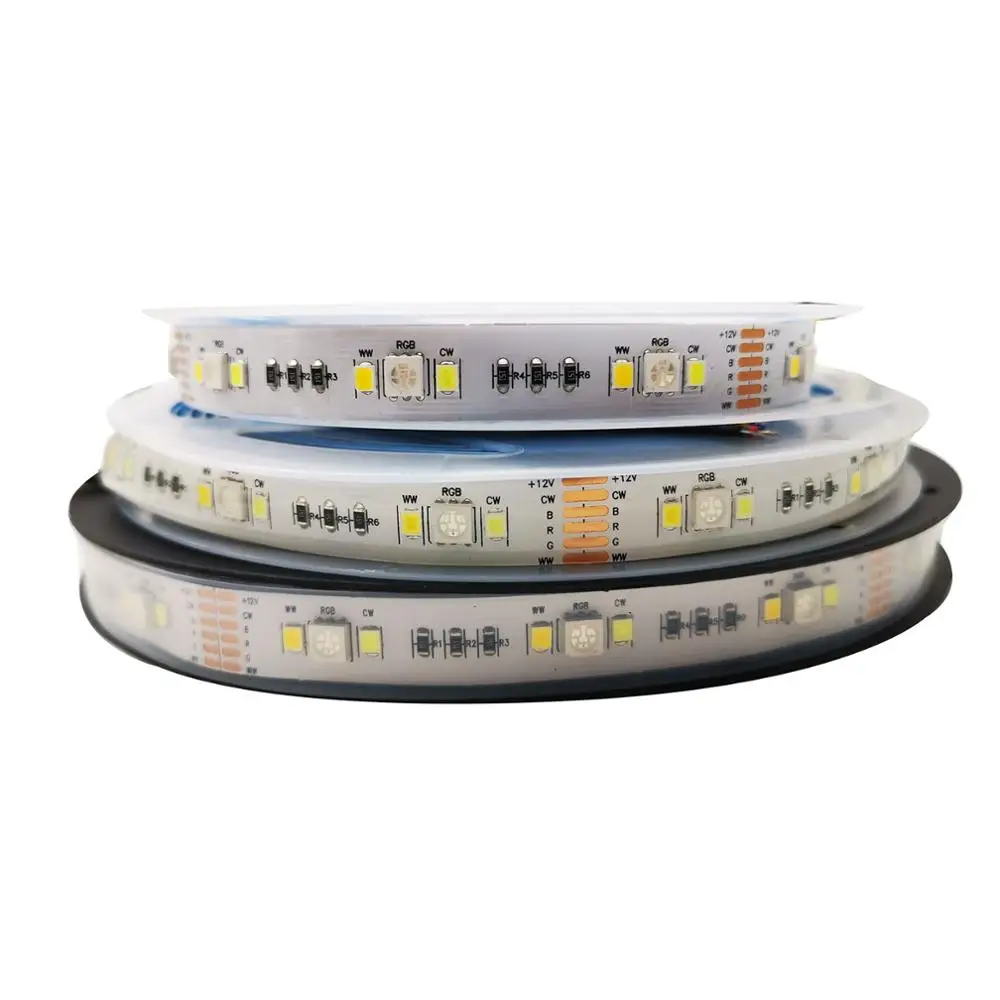 5 м 5050 + 2835 RGB CCT Светодиодная лента светильник Цвет Температура Регулируемый