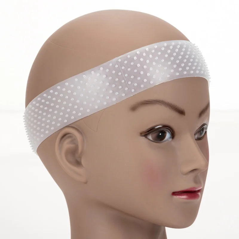 Multi Purpose Non Slip Wig Headband Transparent Silicone Headband Big Size Unisex Fixed Anti