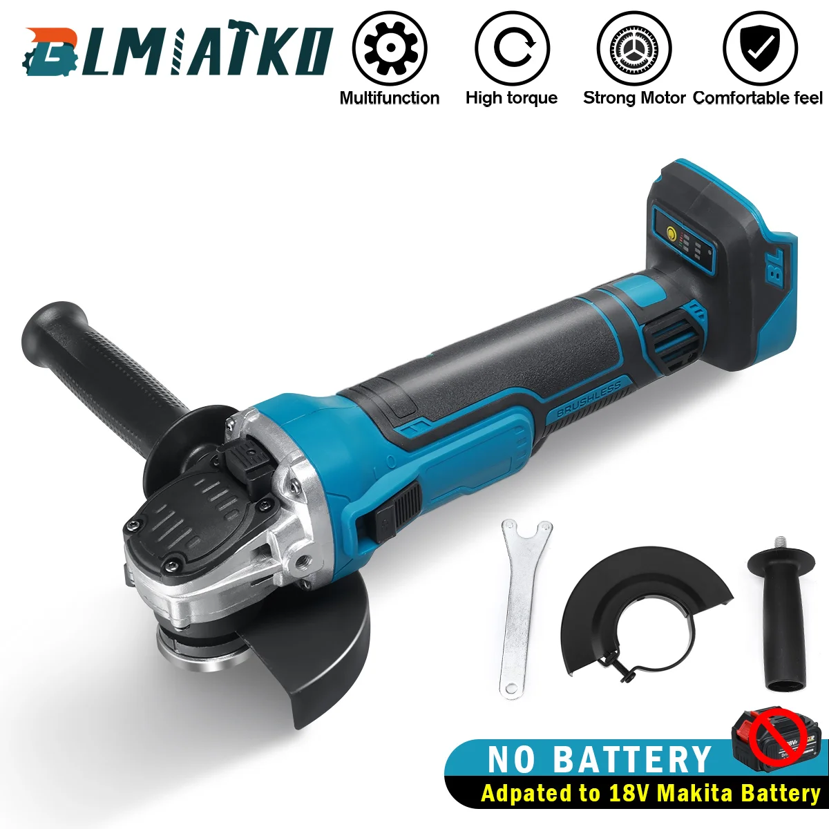 Шлифовальная машина бесщеточный угловой точильный станок с 3 скоростями 125 мм