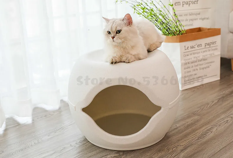 Кошачий наполнитель закрытый всесезонный Универсальный домик для кошек вилла поворотный стол водонепроницаемый пластиковый питомник сетка для кошек красный весна и лето