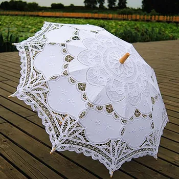 

Handmade Umbrellas for Bridesmaid Wedding Decoration Lace Umbrella Christmas Decoration 2019 Newest Arrivel lydg