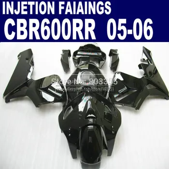 

Injection fairings parts for Honda glossy black CBR600RR fairing kit CBR 600RR 2005 2006 CBR 600 RR 05 06 motorcycle body