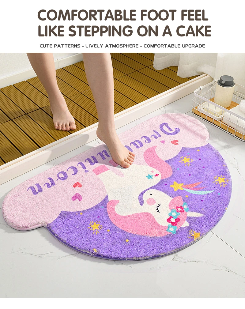 Fantasy Magic Unicorn Series Soft Mats Rugs Home Entrance Carpet
