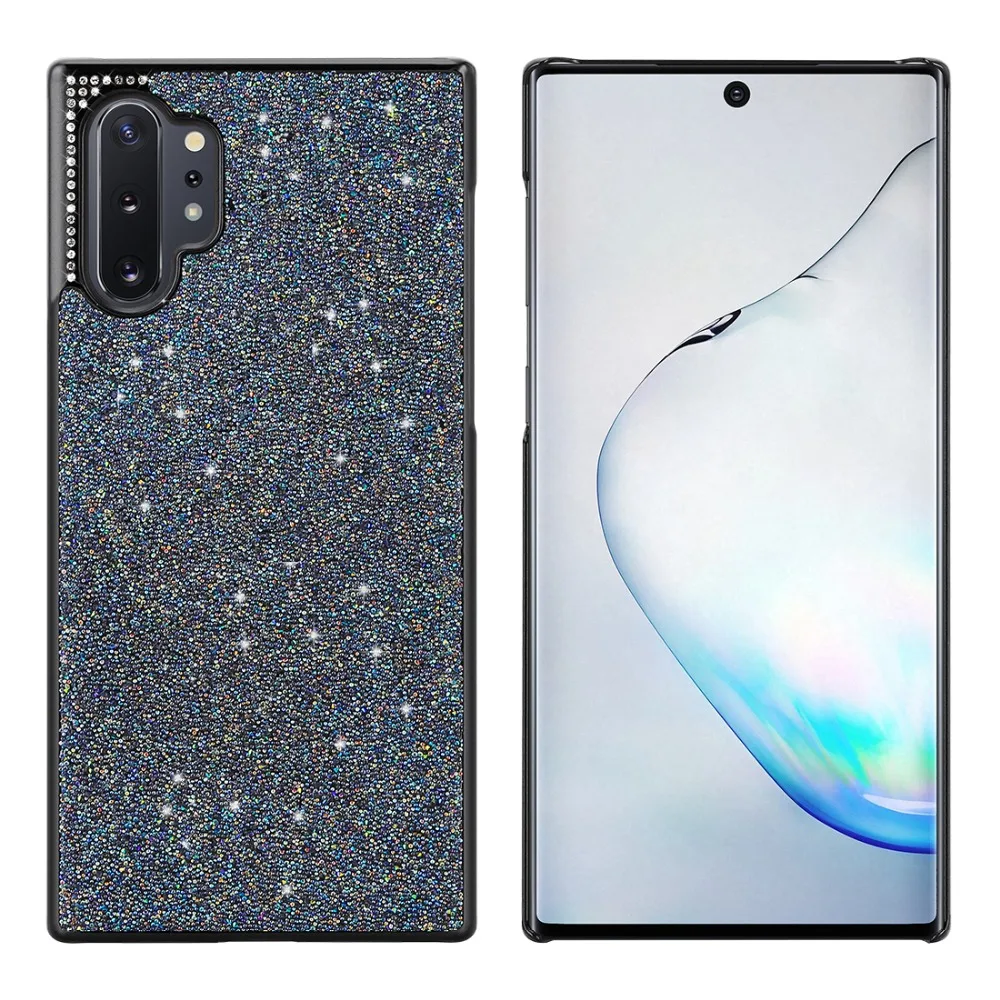 Модный сверкающий блестящий чехол для телефона samsung Galaxy Note 10 Plus порошок блестки Алмазная крышка для Galaxy Note 10 Plus