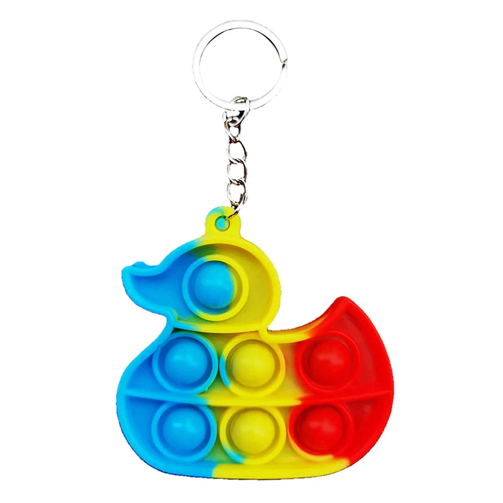 Cheap Mini Push Bubble Sensory Fidget Toys Keychain Simple Dimple Squishy Anti Stress Reliever For Adult Kids Popite Fidget Toy atomic nee dohs Squeeze Toys