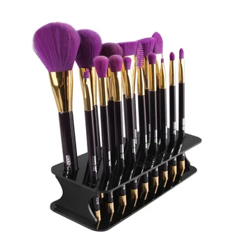 

Hot Selling 15 Hole Square Makeup Brush Holder Drying Rack Organizer Shelf Make Up Cosmetic Brush Holder Tools
