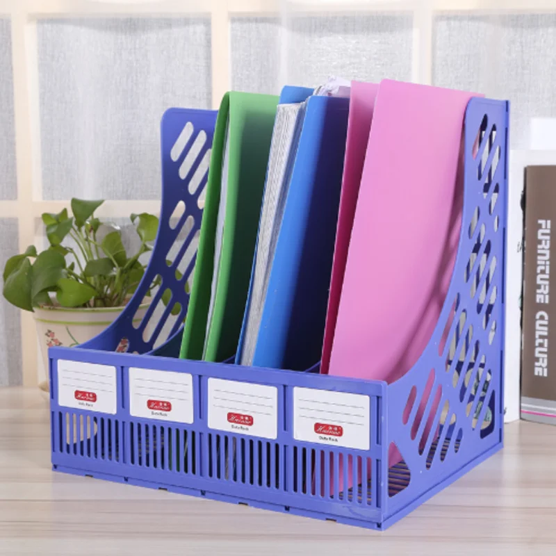 

Desktop Four-column File Holder File Information Storage Rack School Office Supplies Student Stationery