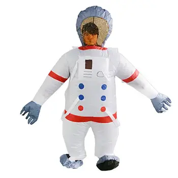

Adult Cosmonaut Cos Halloween Space Astronauts Inflatable Suit Can Be Used As Protetive Cloths Anti-fog Anti-droplets Anti-spits