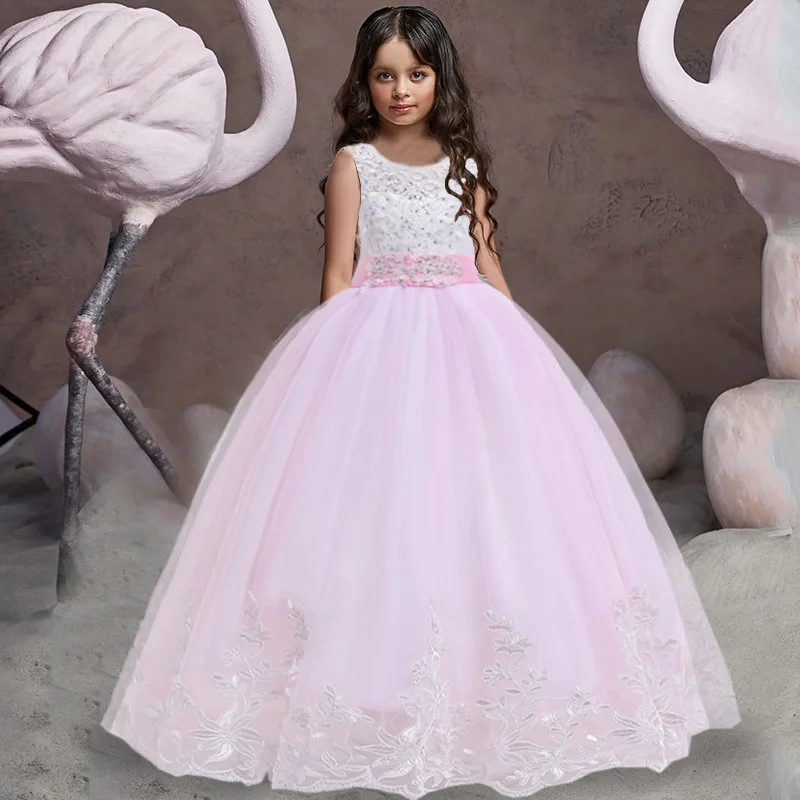 Christmas Girls Long Bridesmaid Dress 10 12 Years