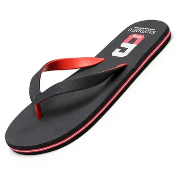 

Men Slippers Summer Flat Summer Men Shoes Color Matching Simple Beach Slippers Wild Wear Non-slip Flip Flops Chanclas