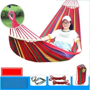 

2020 New Portable Hiking Hanging Hammock Parachute Swing Lazy Chair Travel Outdoor Camping Canvas Bed Universal High Quality