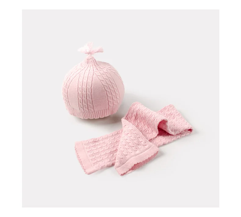 Dinstry весна и осень детская шапка 3-6-12 месяцев шапочка для новорожденного, для малыша детский набор из шапки и шарфа