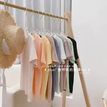 

5pcs/pack Summer Girls breathing Sleeve Casual O-Neck T-shirt Kid Girls Clothes Tee Shirts Tops Toddler 90-140