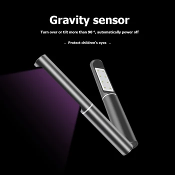

Portable UVC UVA Light Disinfection Sanitizer Handheld LED UV Sterilizer Wand Light Kitchen Bedroom Hospital