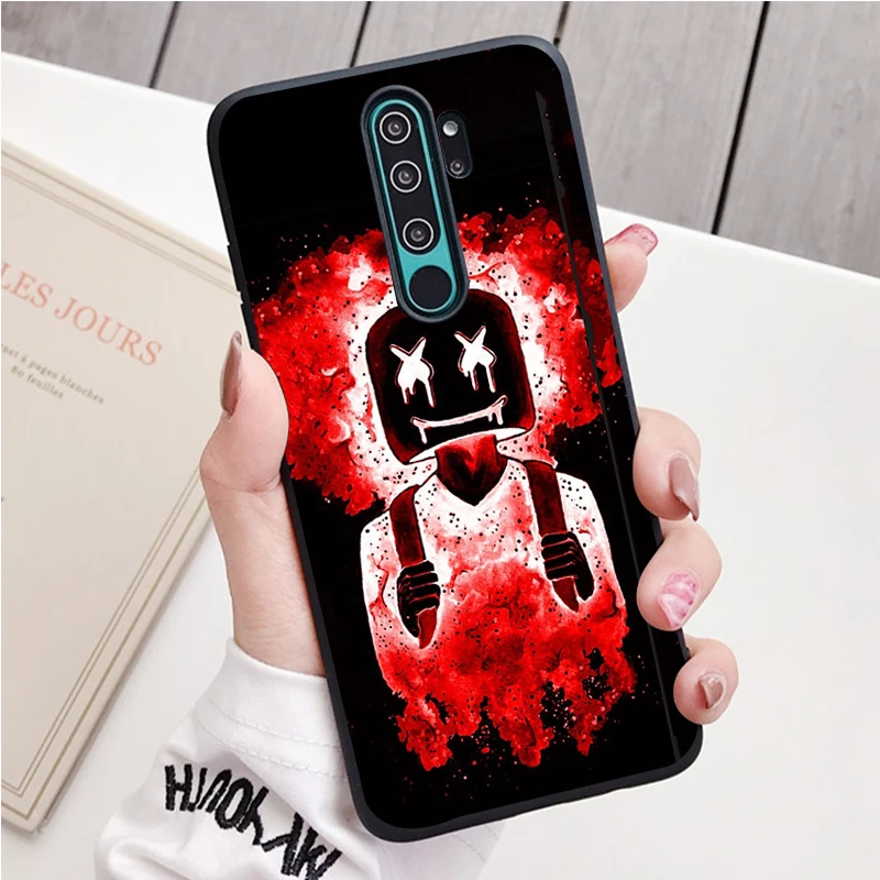 xiaomi leather case handle Marshmallow Dj Silicone Ốp Lưng Điện Thoại Redmi Note 8 7 Pro S 8T Cho Redmi 9 7A Bao leather case for xiaomi