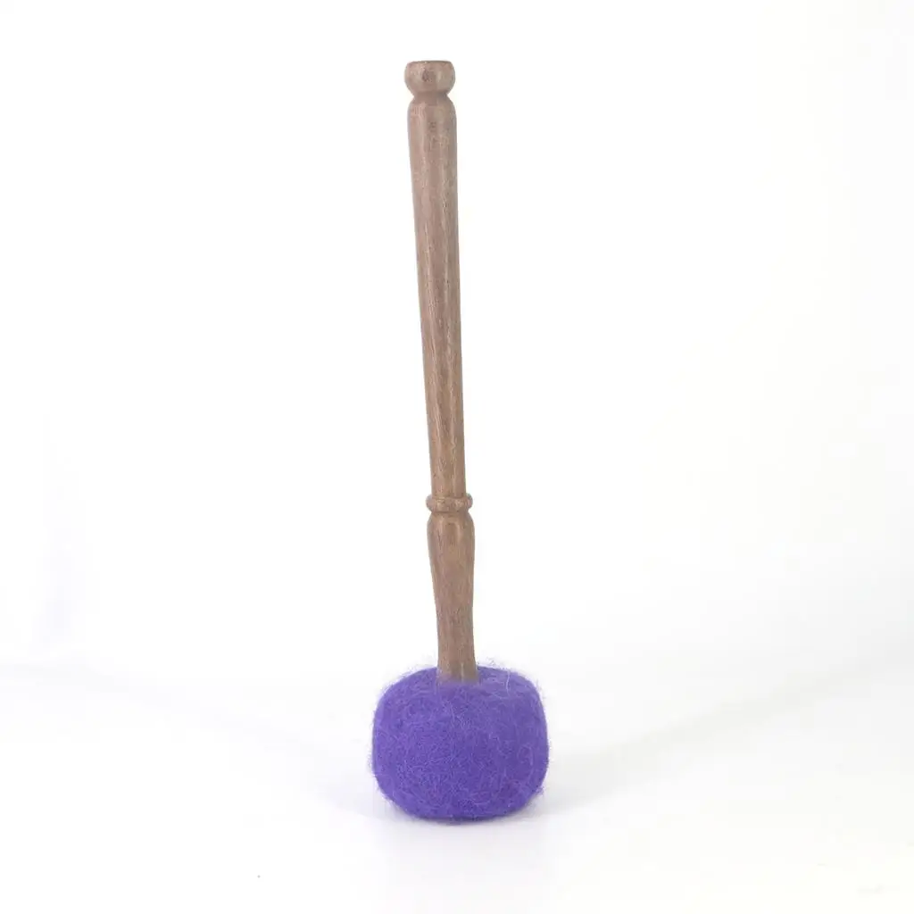 

Tibetan Singing Bowl Mallet Wool Felt Head for Buddhist Relaxation 28 x 7 cm