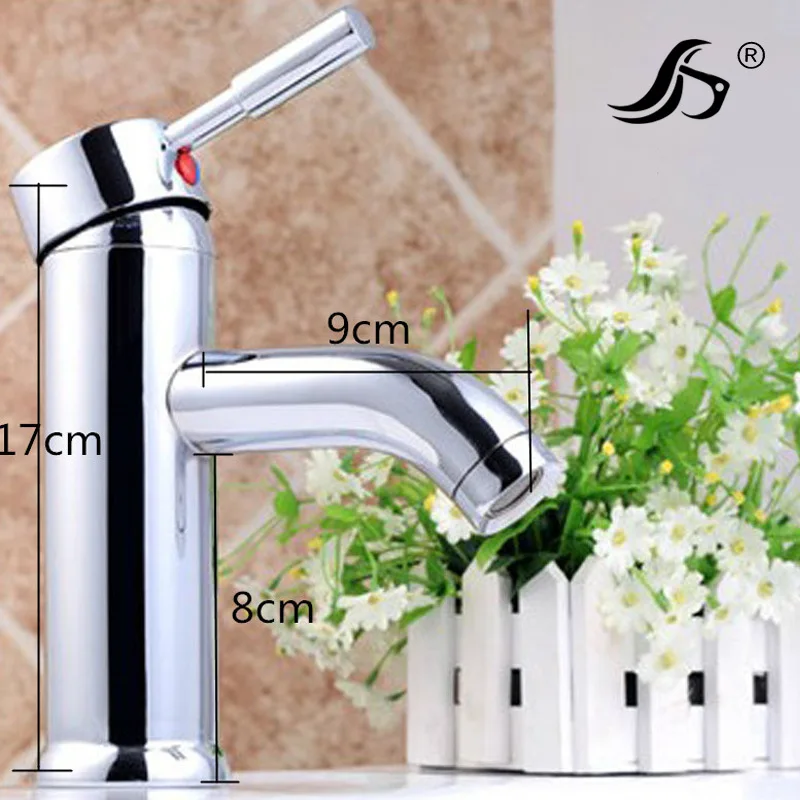 

Manufacturers Direct Selling Glass Basin Hot And Cold Mixed Leading Short in High Wave Single Hole Basin Faucet Stainless Steel