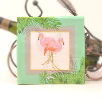 

33 X33cm-80pcs Bird Print Napkins Placemats Glass Paper Mouth Cloth Hotel Wedding Banquet Paper