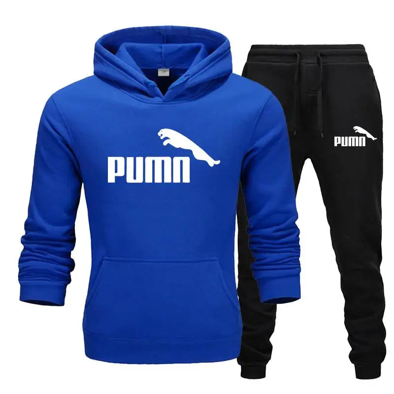 

men's clothing Casual Tracksuit Men 2 Pieces Sets Hooded Sweatshirts Spring Men's Clothes Pullover Hoodies Pants Suit
