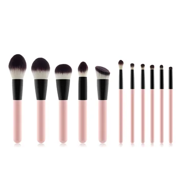 

11Pcs makeup brushes professional pink handle for Foundation Powder make up brushes beauty tools T11021