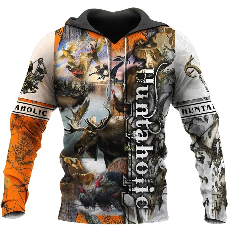 

Hunting Camo 3D Full Printing Hoodies Autumn Winter Fashion Casual Sweatshirt Unisex Zip Jackets YZ020
