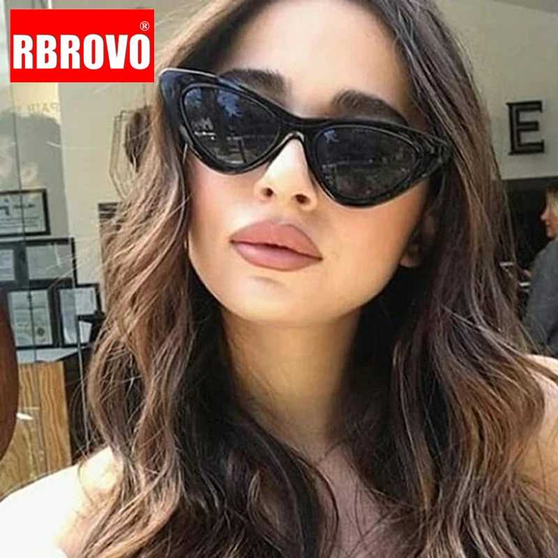 

RBROVO 2023 Cat Eye Sunglasses Women Luxury Brand Retro Glasses for Women/Men Vintage Eyeglasses Women Cateye Oculos De Sol