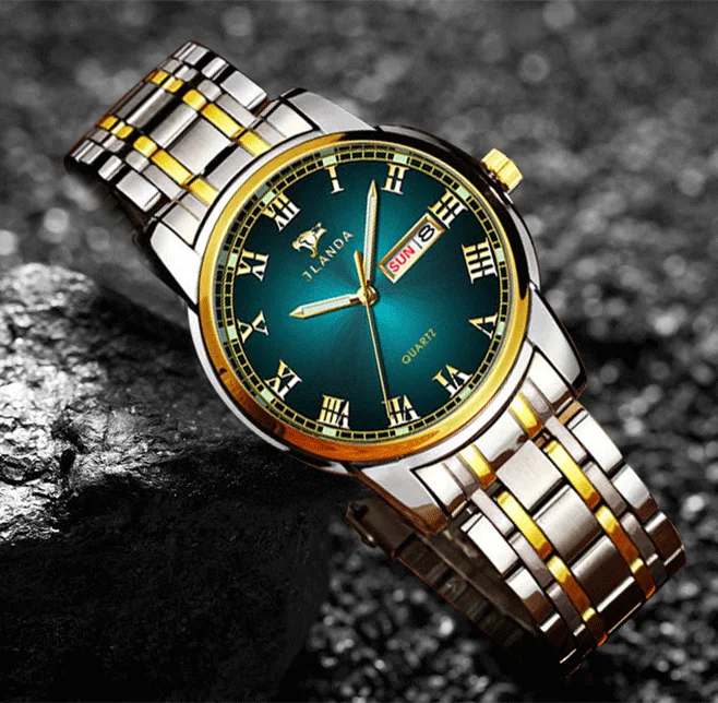 Belushi Gold Watch Men Watches Waterproof  Luxury Brand Men Watch Week Date Clock Luminous Classic Quartz Steel Wristwatch Saat