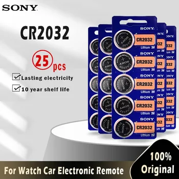 

25pcs For SONY CR2032 Lithium Button Coin Cell Batteries 3V CR 2032 DL2032 ECR2032 BR2032 Battery For Watch Electronic Remote