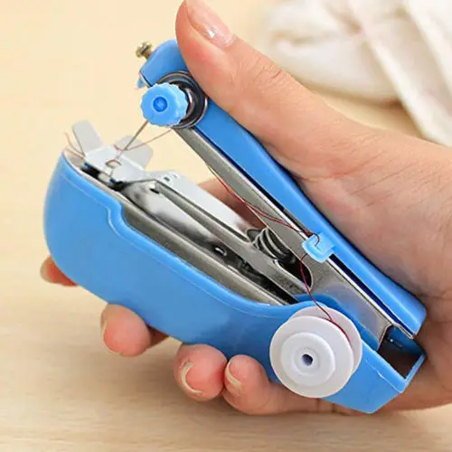 

Hot Sale Mini Portable Smart Electric Tailor Stitch Handheld Sewing Machine Home Travel Color Random