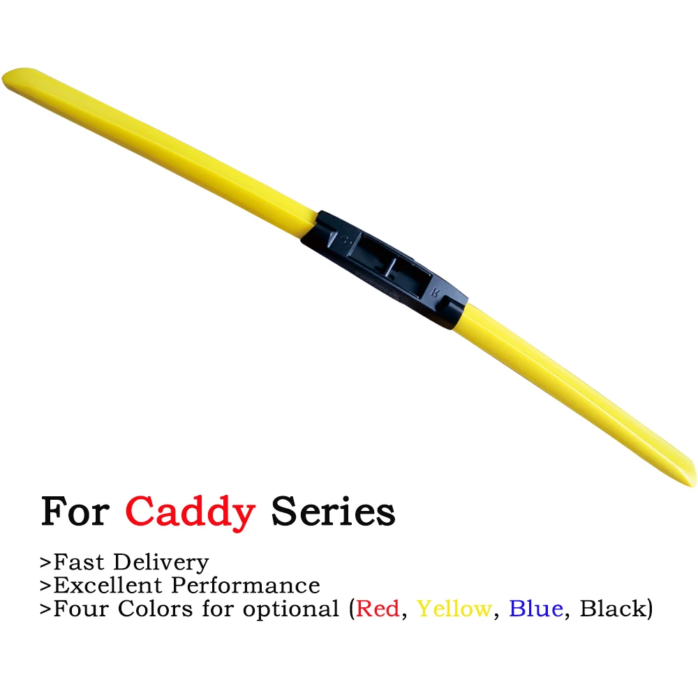 

2Pcs Colorful Windshield Wiper Blade For VW Caddy Vehicle Model Year From 2005 To 2020 Red Blue Yellow Black Winter Front Wipers