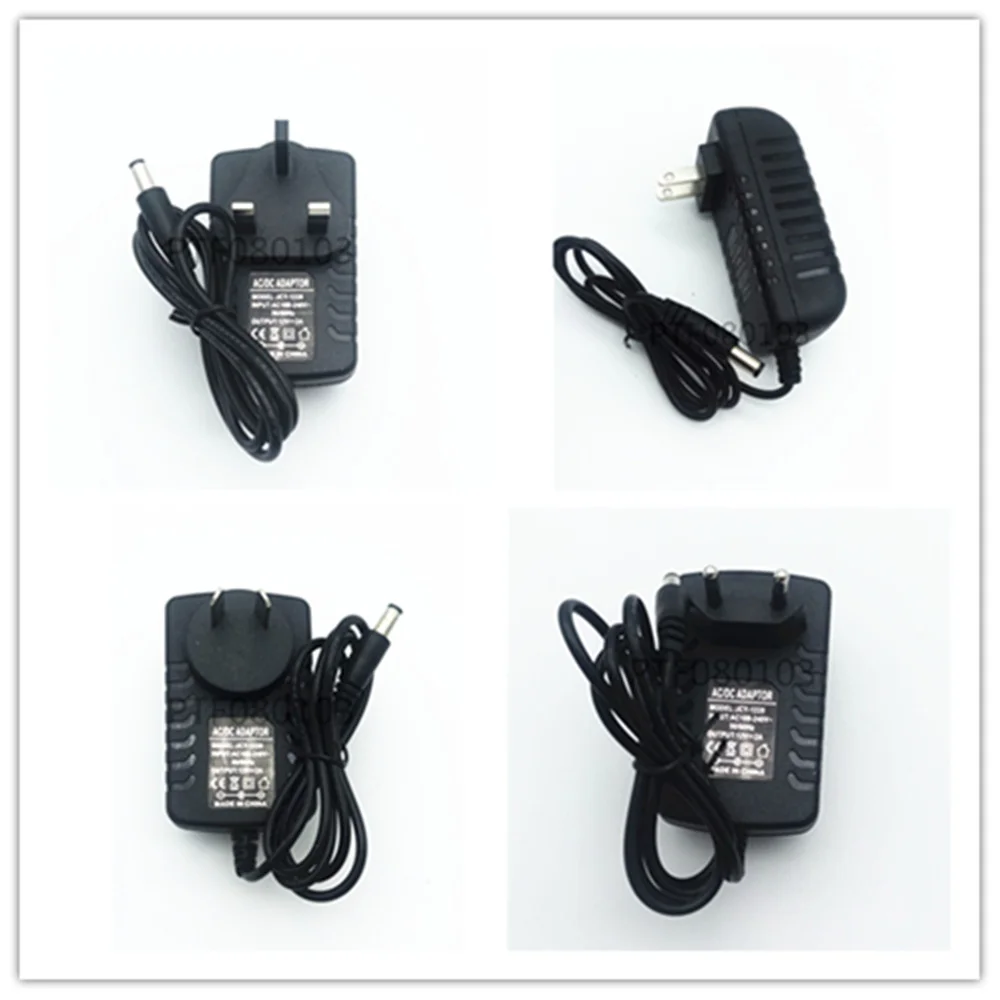 12V 2A AC 100 V-240 V адаптер преобразователя DC 2000mA блок питания EU UK AU US Plug 5 5mm x 2 1mm для