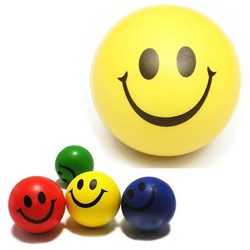 

bouncy ball Anti-Stress Ball Crunch Ball Relaxing Ball hand exerciser Finger Trainer Smiley Face Relief Squeeze Ball Happy Face