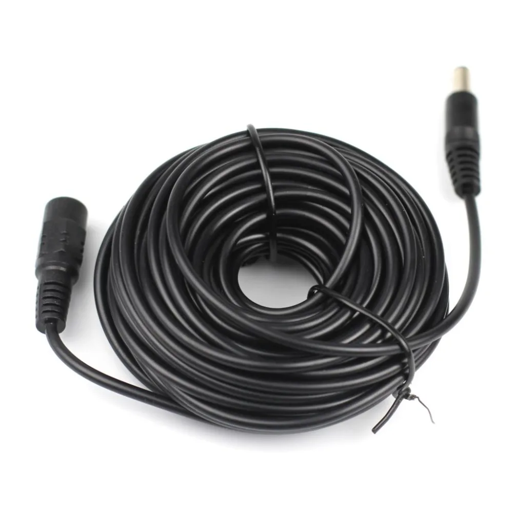 5.5 x 2.1mm DC Power Connector Jack Adapter Cord 12V DC Female Male Extension External Plug Cable for CCTV WIFI Camera Led 3