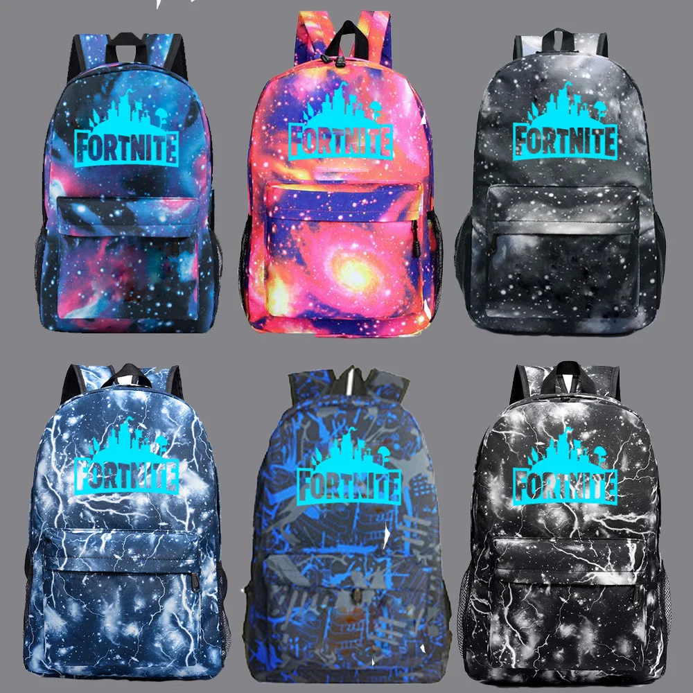 

Customizable fortnite Game Fortnite Night Light Star School Bag Men And Women Backpack Teenager Campus Backpack