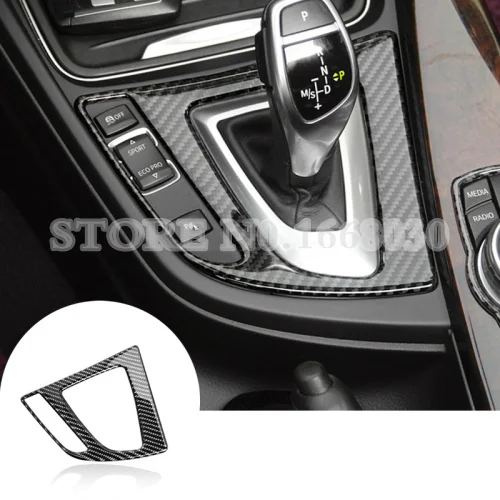 

Carbon Fiber Gear Shift Box Panel Cover For BMW 3 Series F30 GT F34 2013-2018 1pcs Car accesories interior Car decoration