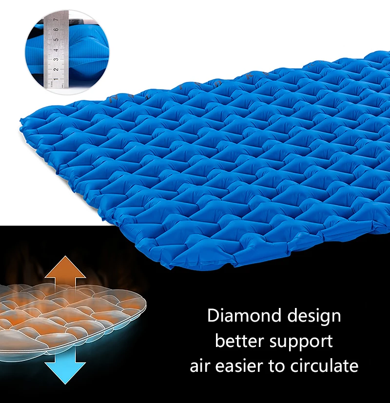 Naturehike напольный двойной коврик с пневмоподушка Кемпинг Пешие прогулки спальный коврик влагостойкая Подушка воздушный матрас