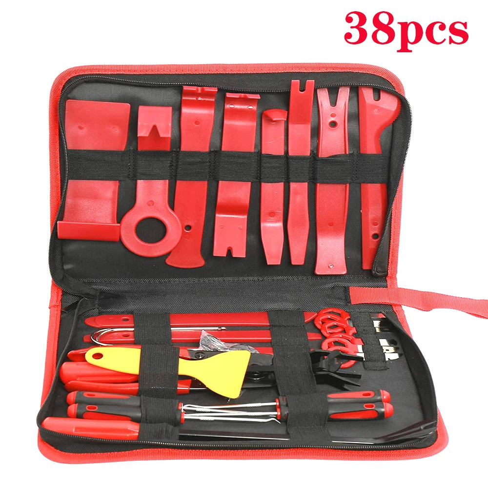 Car Dashboard Removal Set Hand Tool Kit 7-38pcs Pry Remover Disassembly Door Clip Panel Trim Tool. | Инструменты