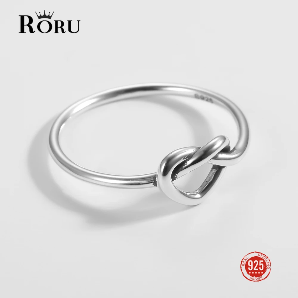 Anillo de Plata de Ley 925 oxidado para mujer, anillo hueco de corazón de amor de plata para mujer, joyas simples de dedo dulces, regalo de joyería fina