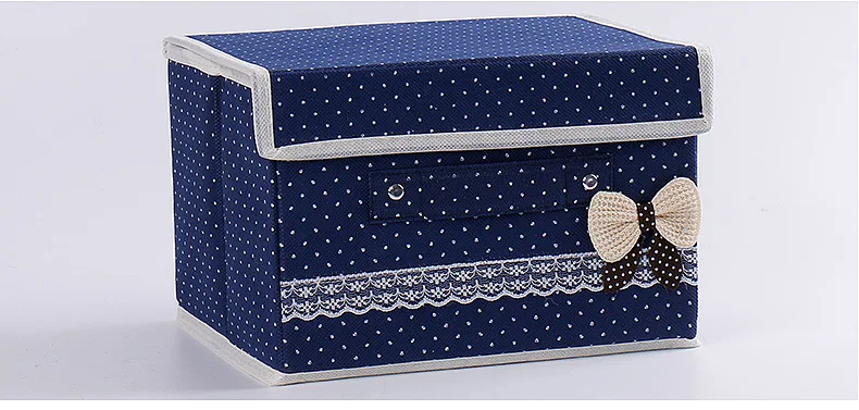 Non-woven Fabric Storage Box Finishing Box Bed Foldable Storage Box Fabric a Generation of Fat Buttoned Toy Storage Box