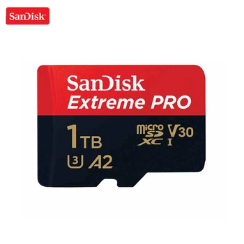 

100% Original SanDisk Extreme Pro 1TB Memory Card micro sd class 10 cartao de memoria U3 A2 V30 1TB tf flash card for UAV