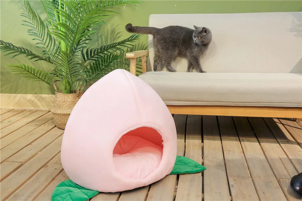 Peach Cat Bed