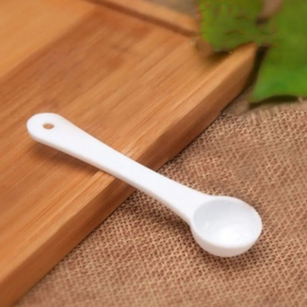 1 Gram Scoop Spoon Tool Mini White Portable Lightweight Durable Fertilizer Measuring Tool Home Practical Garden Powder