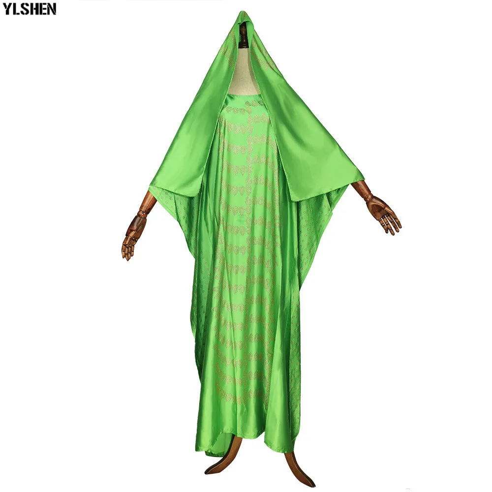 Африканские платья для женщин Дашики африканская одежда абайя Дубайский хиджаб мусульманское длинное платье кафтан бубоу халат Африканское платье для леди