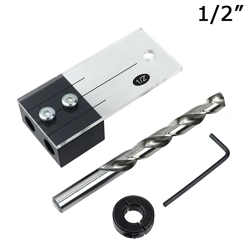 1/2 'Ɖ/8'' 1/4 ''дюбель сверлильный кондуктор комплект из шаблона для